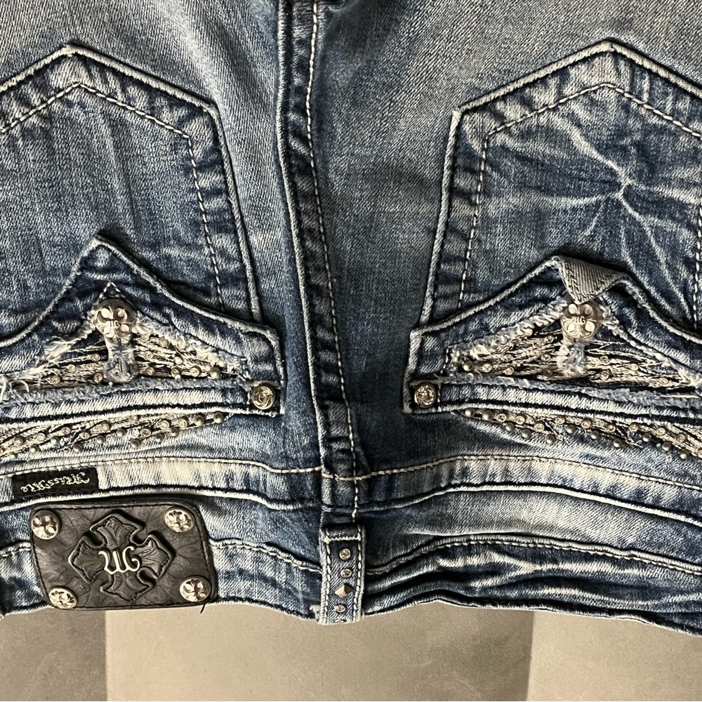 Miss Me Distressed Blue Denim Jeans